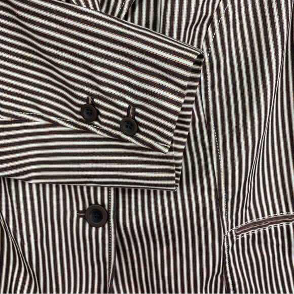 i.e. Brown Tan Pin Stripe Blazer - Picture 6 of 11